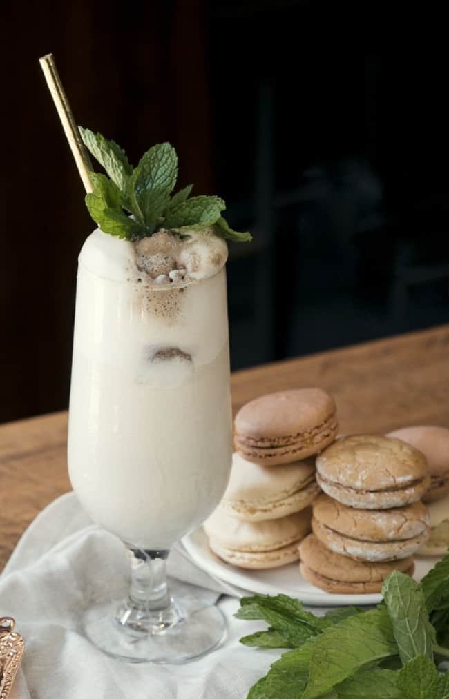 boozy pumpkin spice shake cocktail