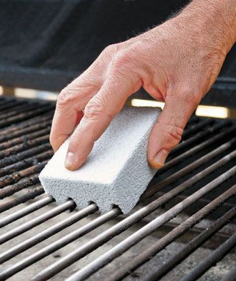 grill cleaning pumace stone ; how to clean a bbq grill
