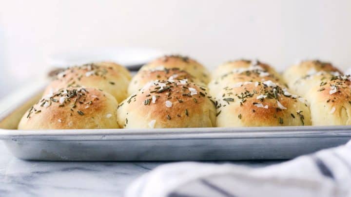 rosemary sea salt dinner rolls