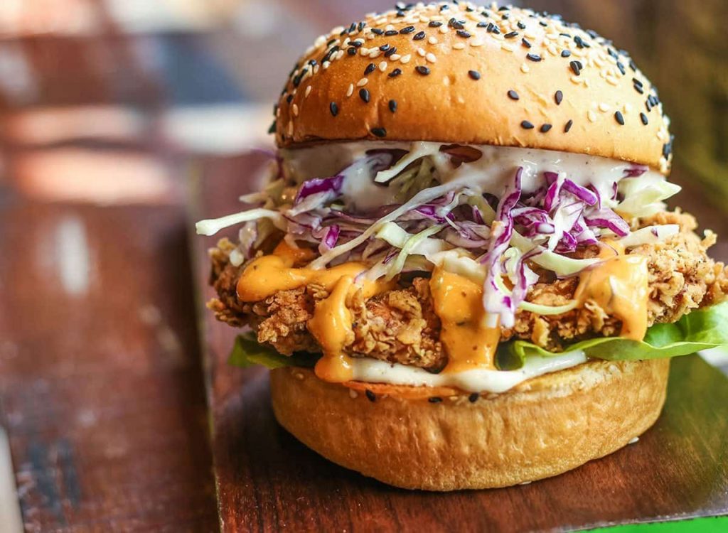 Korean Chicken Burgers