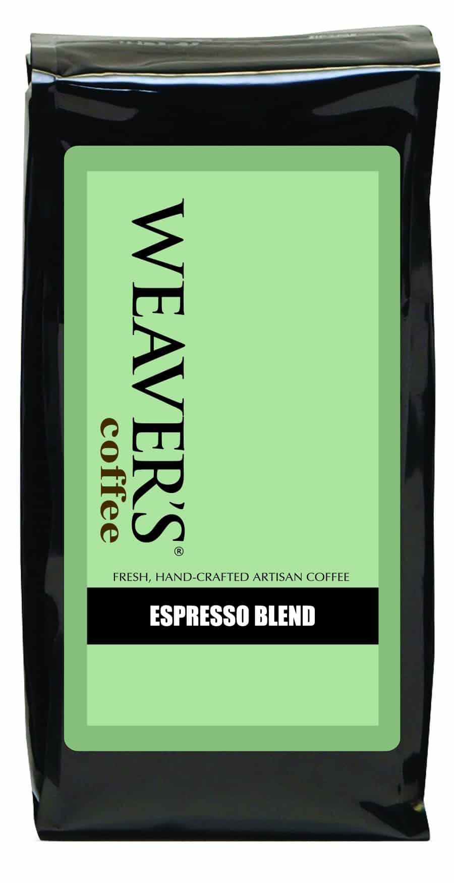 weavers coffee espresso blend bag